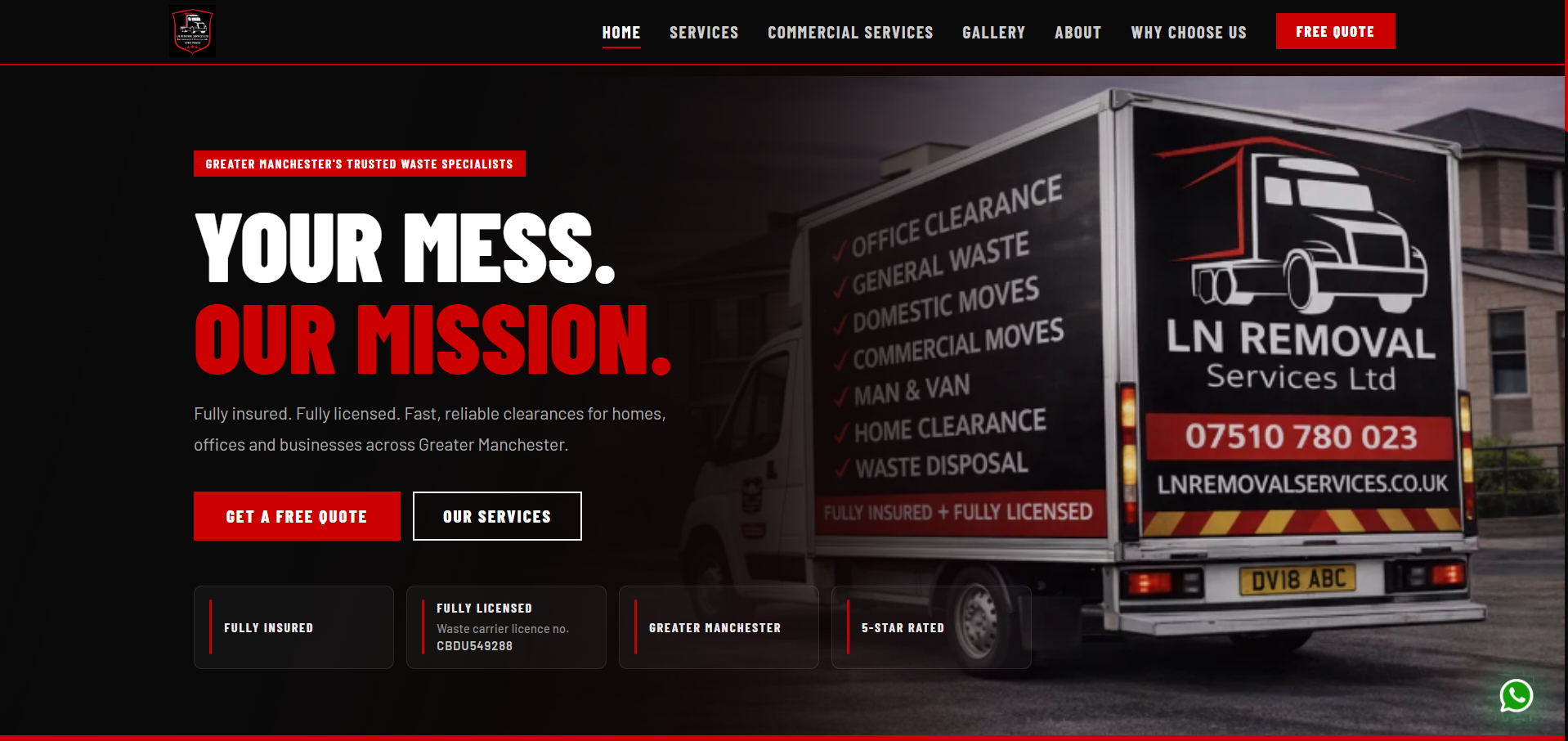 LN Removal Services Website